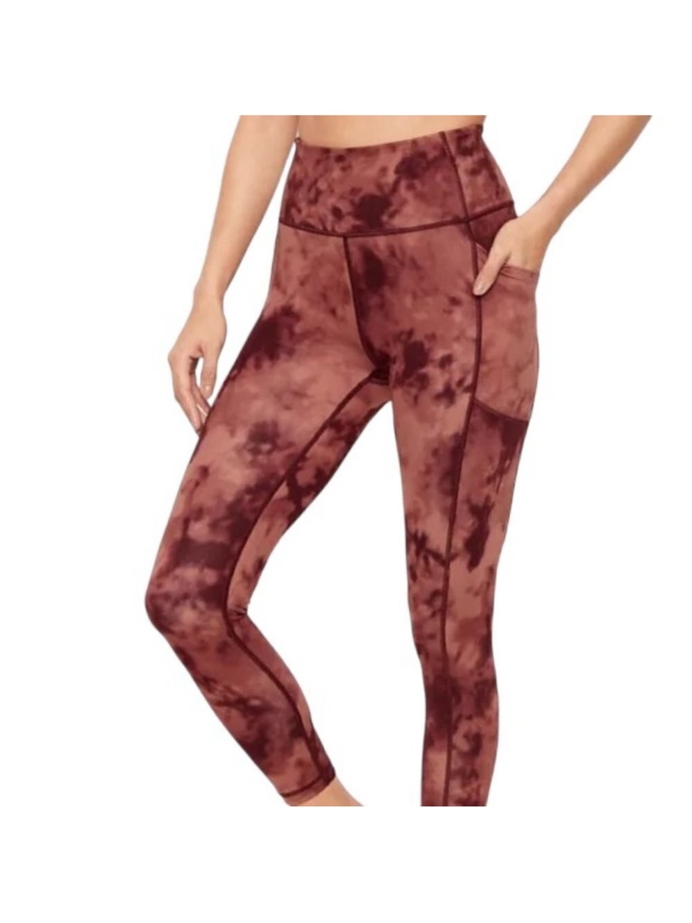 Victoria's Secret Rust Tie-Dye High-Waist Pocket Leggings